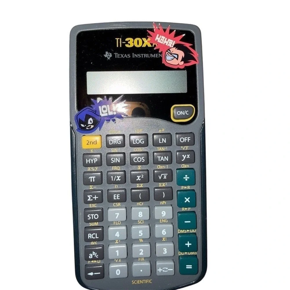 Texas Instruments TI-30XA Scientific Calculator Slide‎ Cover Reference